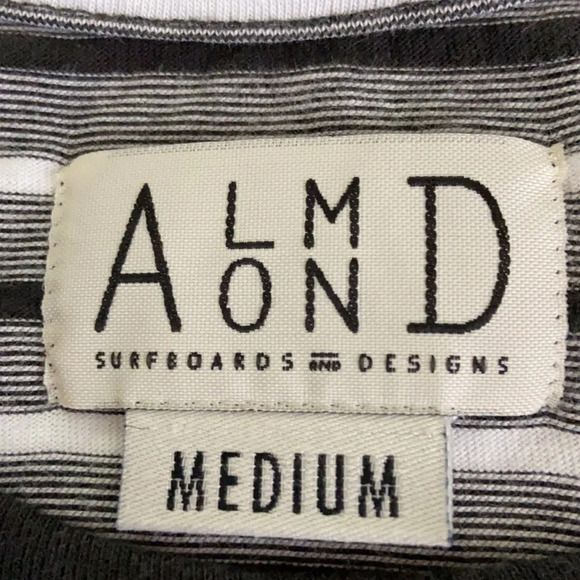 Almond Surfboards Crew Neck Striped Short Sleeve T - Picture 4 of 8